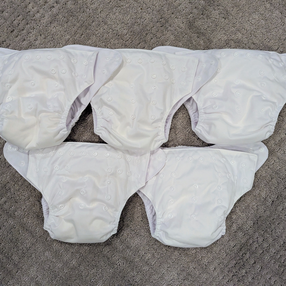White Baby Diaper Covers